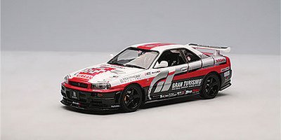 Модель автомобиля в масштабе 1:43 Nissan Skyline GT-R R34 Gran Turismo