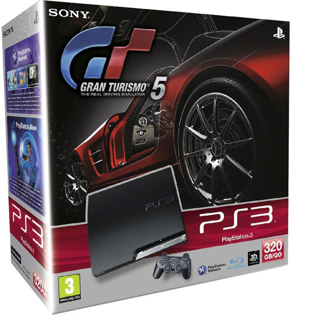 Playstation 3 320Gb в комплекте с  Gran Turismo 5